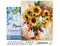 Figured'Art Paint by Numbers Kit for Adults with Frame Pretty Sunflowers 16"x20" - Craft Art Painting DIY Kit Canvas Already Stretched on a Wooden Frame